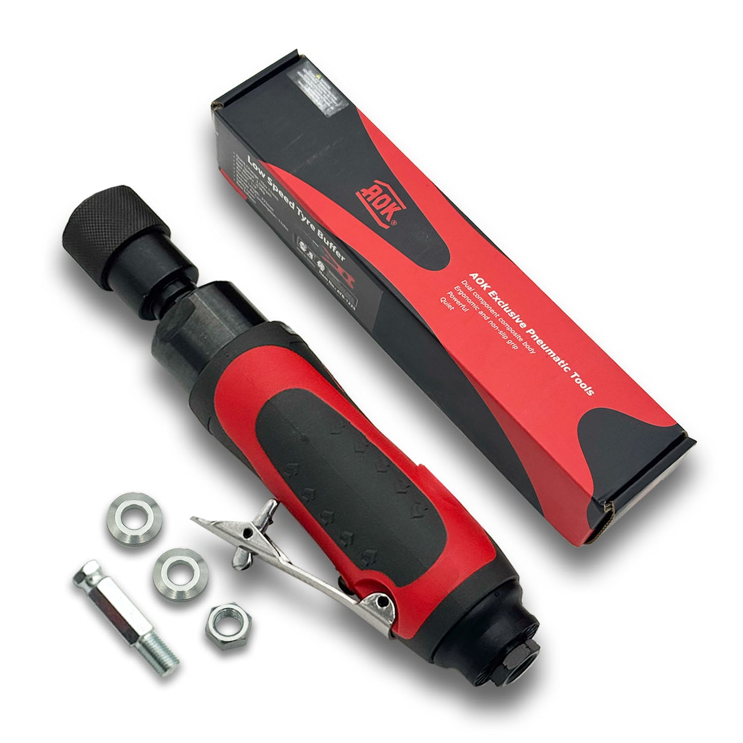 Low Speed 2,500 RPM Tire Buffing Tool Low Abrasive Powered by Compressed Air (Made in Taiwan)