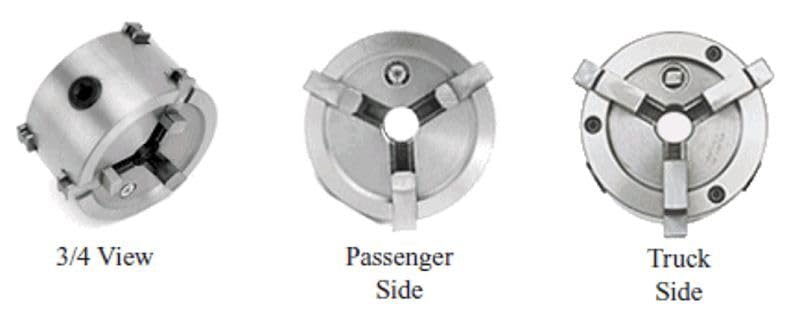 Double-Sided Quick Chuck Adapter + Backing Plates for 1" Arbor Lathes - a2ztiresupplies