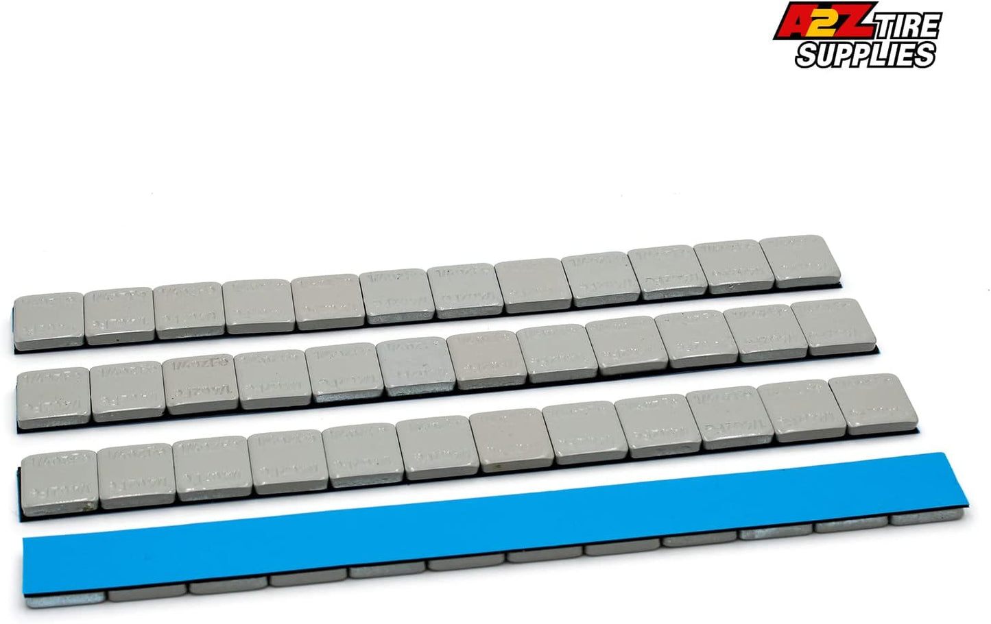 1/4 oz (360 PCS) - Low Profile Steel Adhesive Wheel Weights โ Gray Coated - (Blue Tape) - a2ztiresupplies