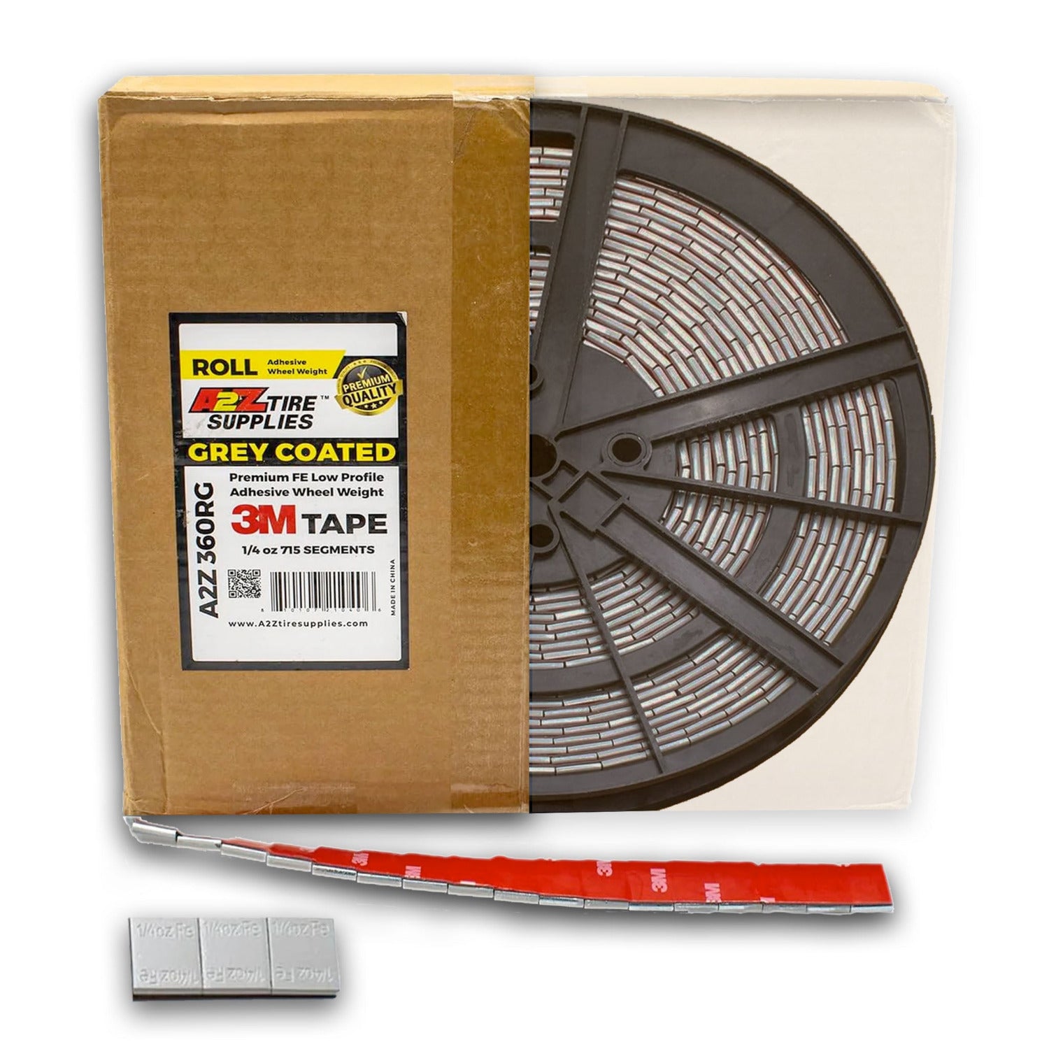 715 Segments, 1/4 oz Gray Finish Adhesive Tape Roll Wheel Balancing Weights 3M Tape