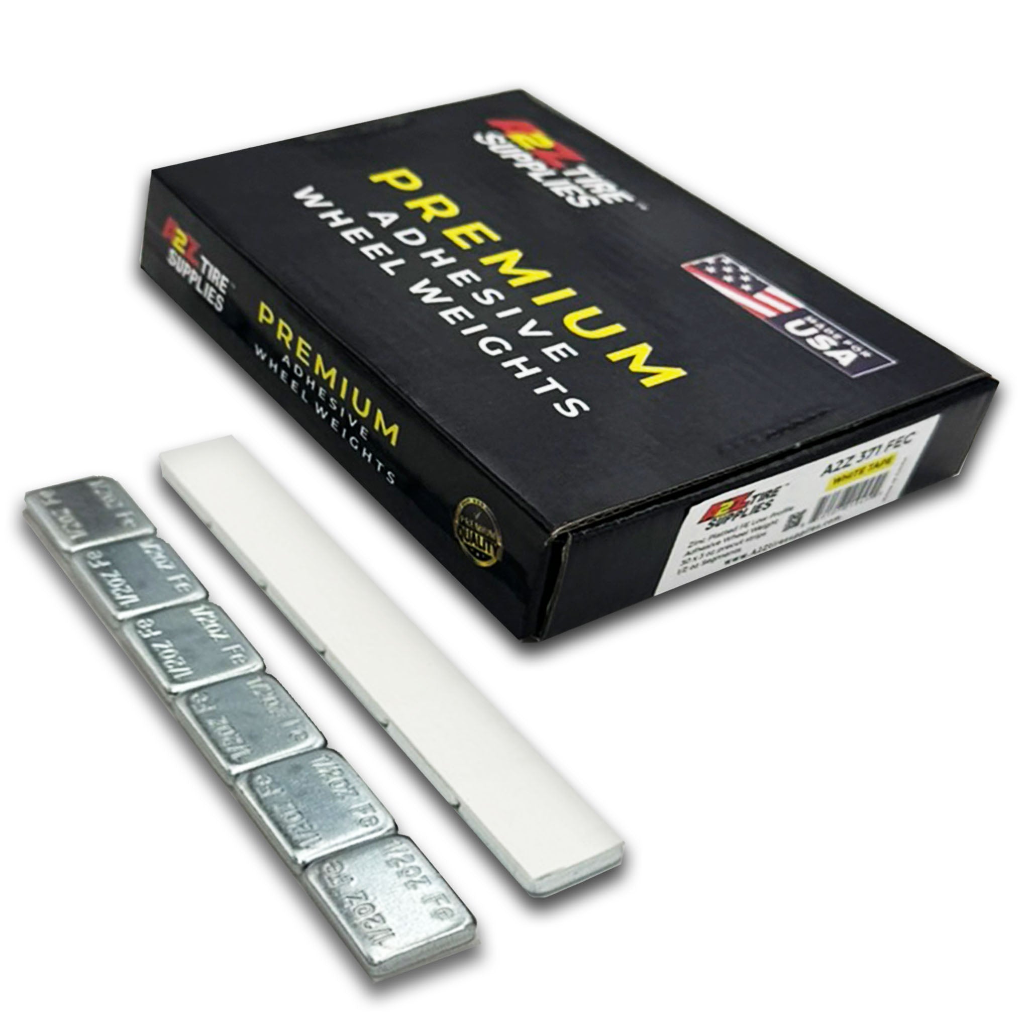 180 Segments 30 Strips, 1/2 oz Chrome/Silver Finish Adhesive Tape Wheel Balancing Weights White Tape