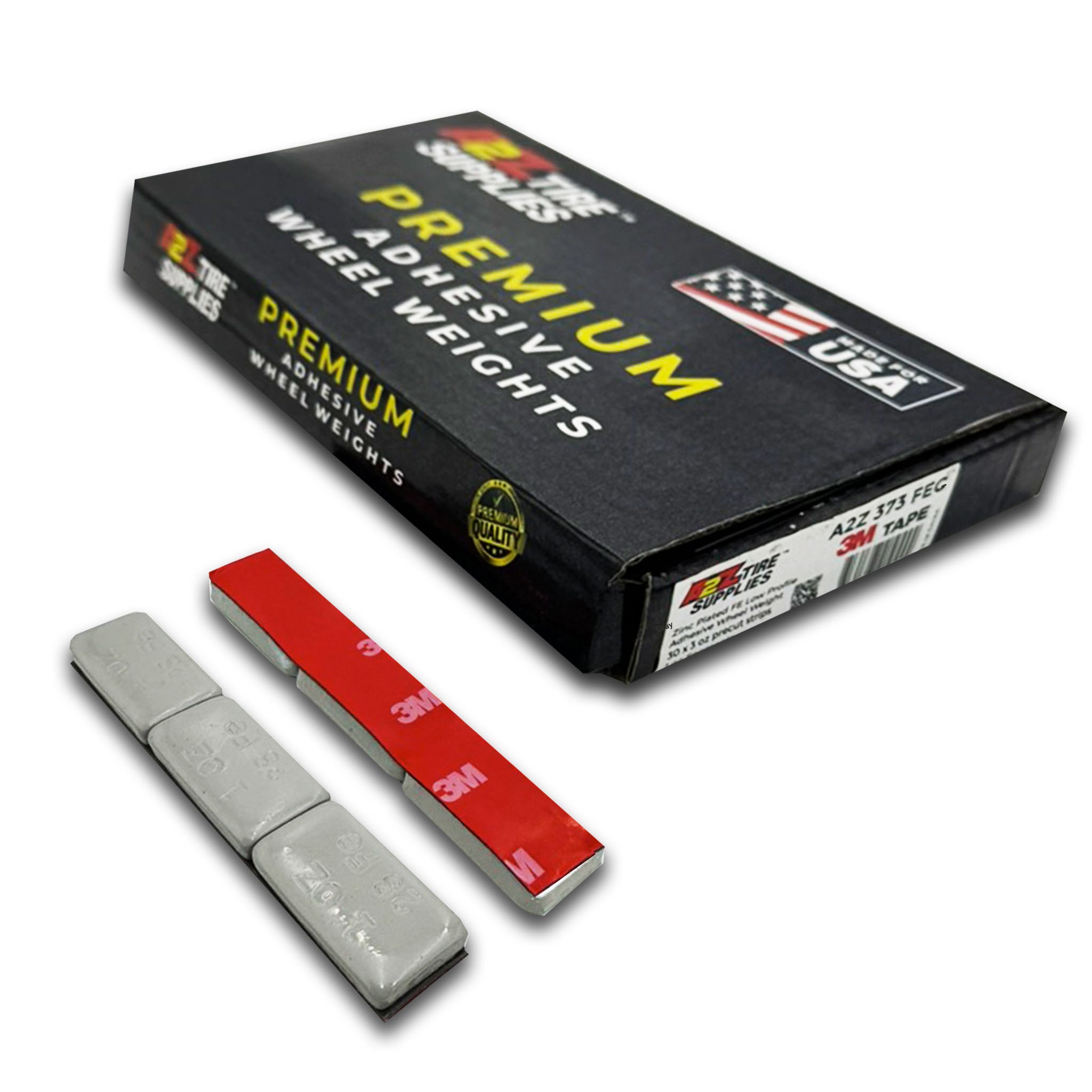 90 Segments 30 Strips, 1 oz Gray Finish Adhesive Tape Wheel Balancing Weights 3M Tape