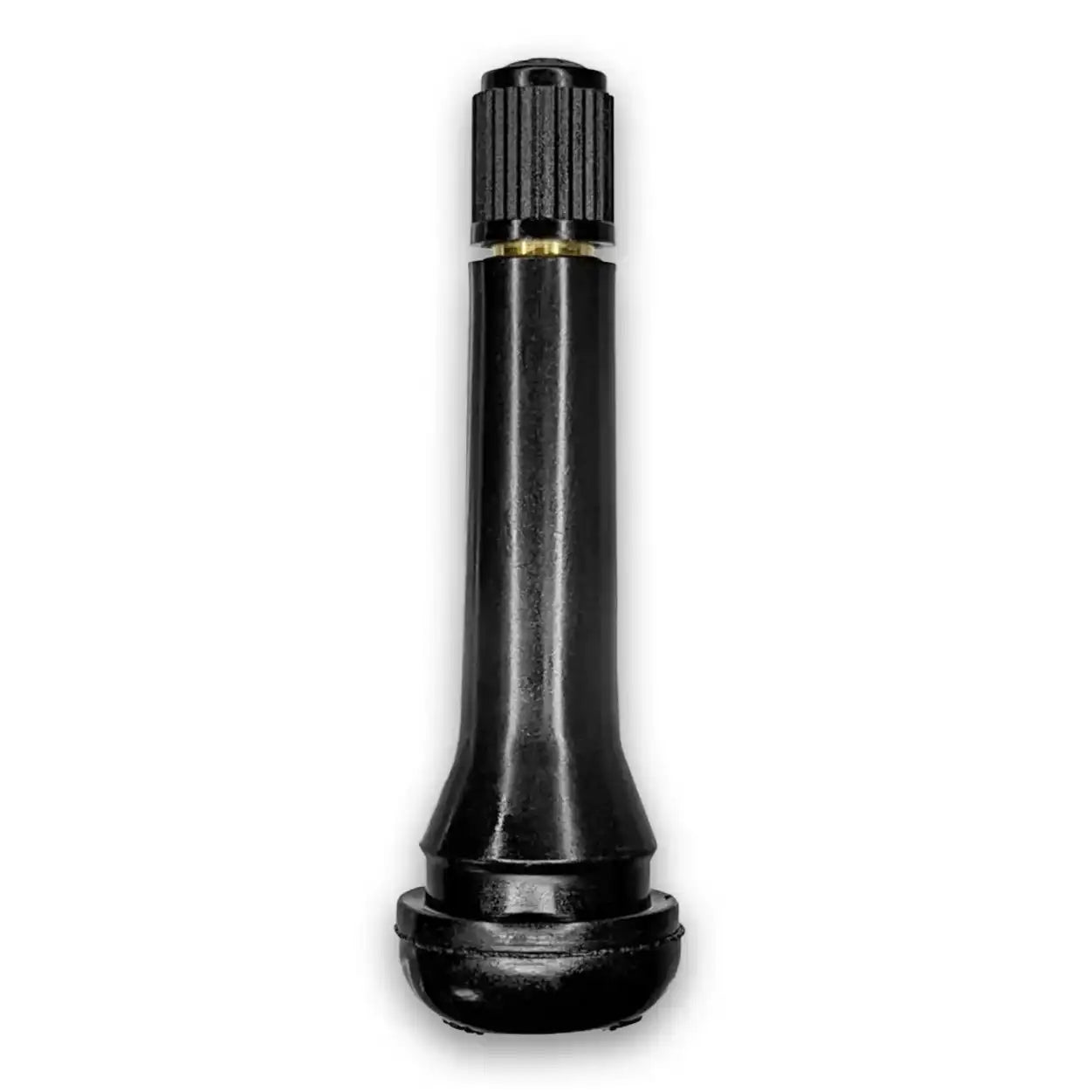 100 Pcs Black Tire Valve Stems – Rubber Snap-in Tubeless Valve Stems For 0.453” Rim Holes, TR412/TR413/TR414 – For Cars, Trucks, Trailers, Lawn Mowers