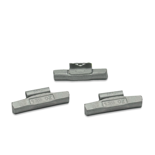 MC Series 1.25-oz Steel Hammer-On Wheel Weights (Box of 25) - a2ztiresupplies