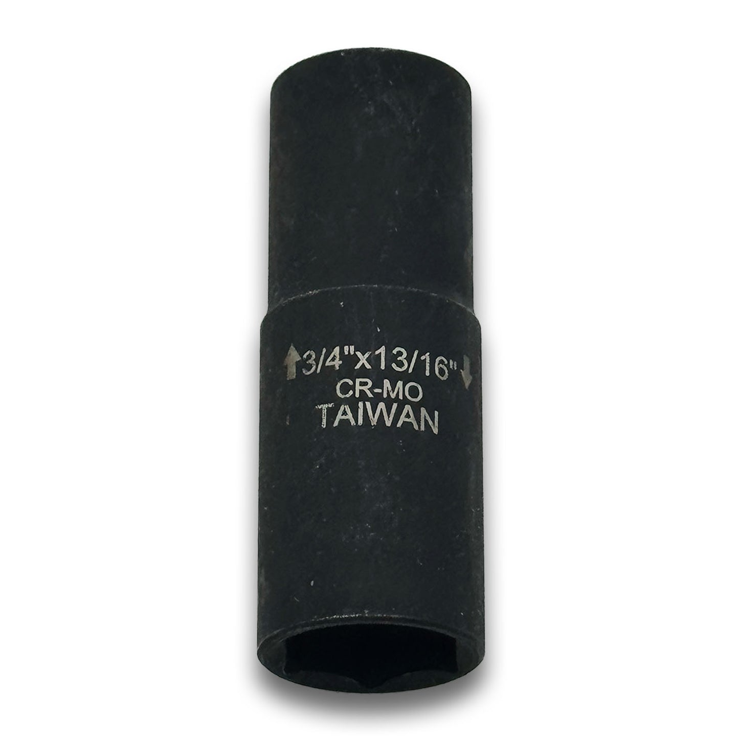 Thin-wall 3/4" x 13/16" Steel Flip Socket Rated for High-Torque 1/2" Drive - SAE (Made in Taiwan) - a2ztiresupplies