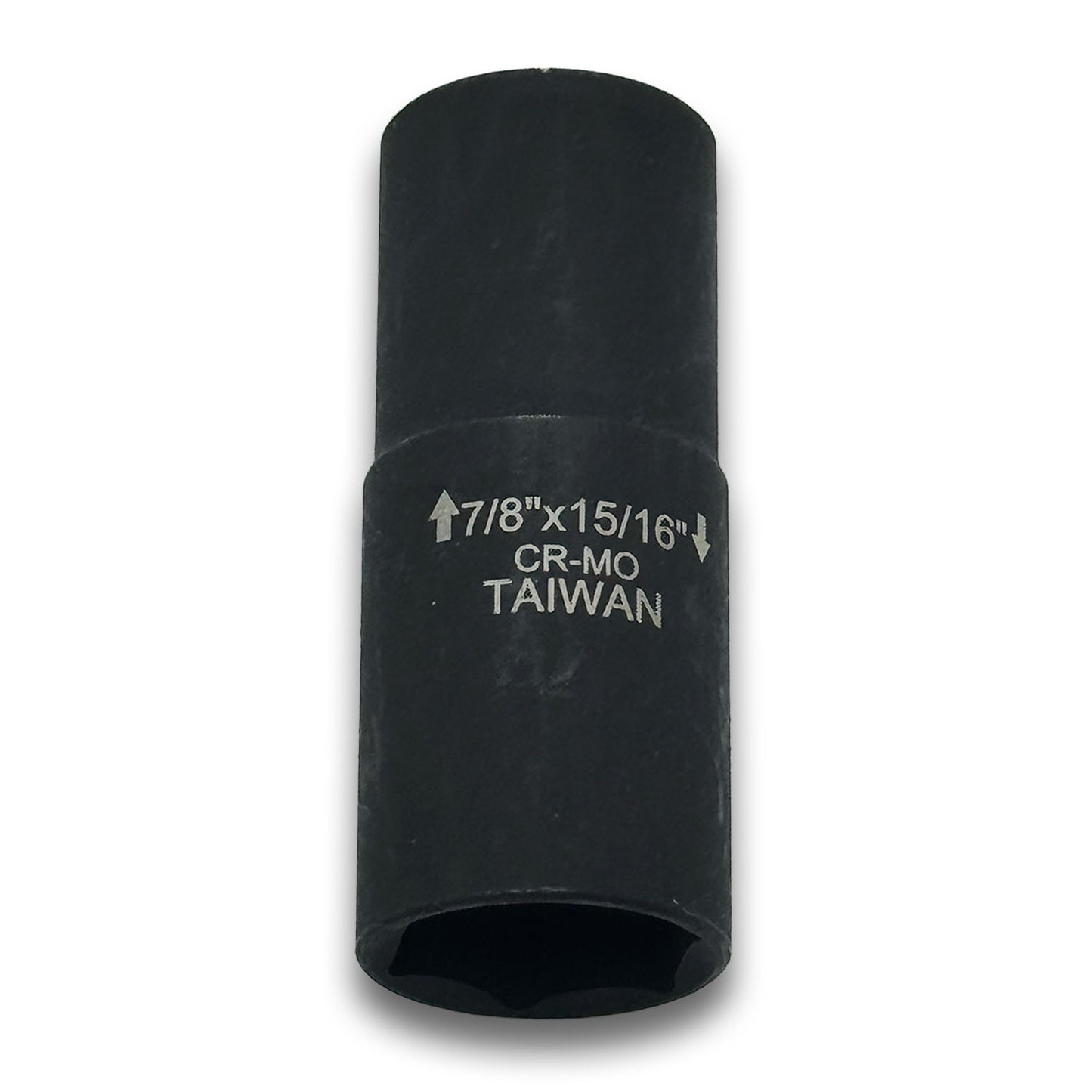 Thin-wall 7/8" x 15/16" Steel Flip Socket Rated for High-Torque 1/2" Drive - SAE (Made in Taiwan) - a2ztiresupplies