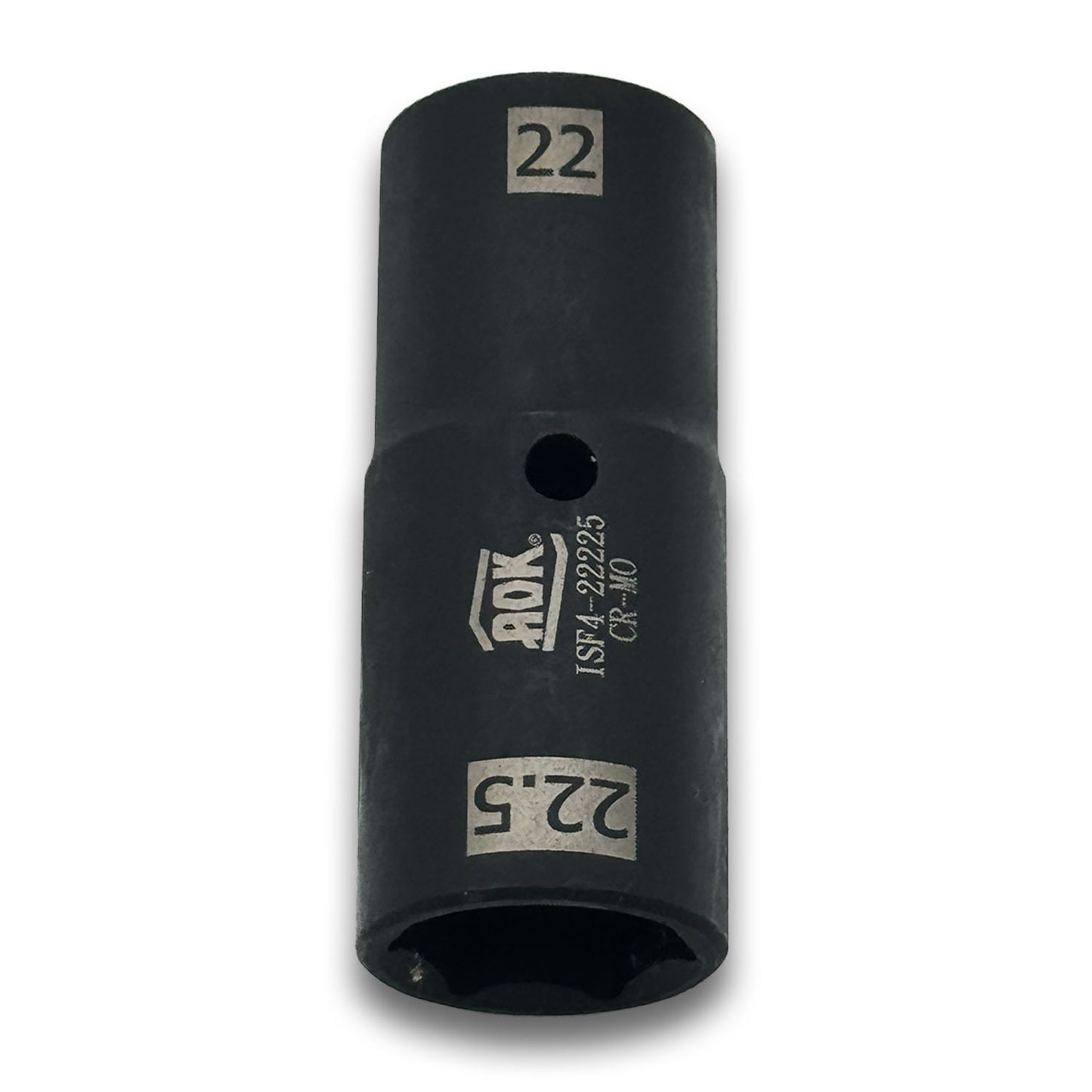 Thin-wall 22mm x 22.5mm Steel Flip Socket Rated for High-Torque 1/2" Drive - Metric (Made in Taiwan) - a2ztiresupplies