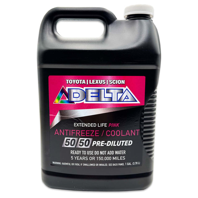 Pink 50/50 Coolant Antifreeze Toyota, Lexus, Scion, 1 Gallon
