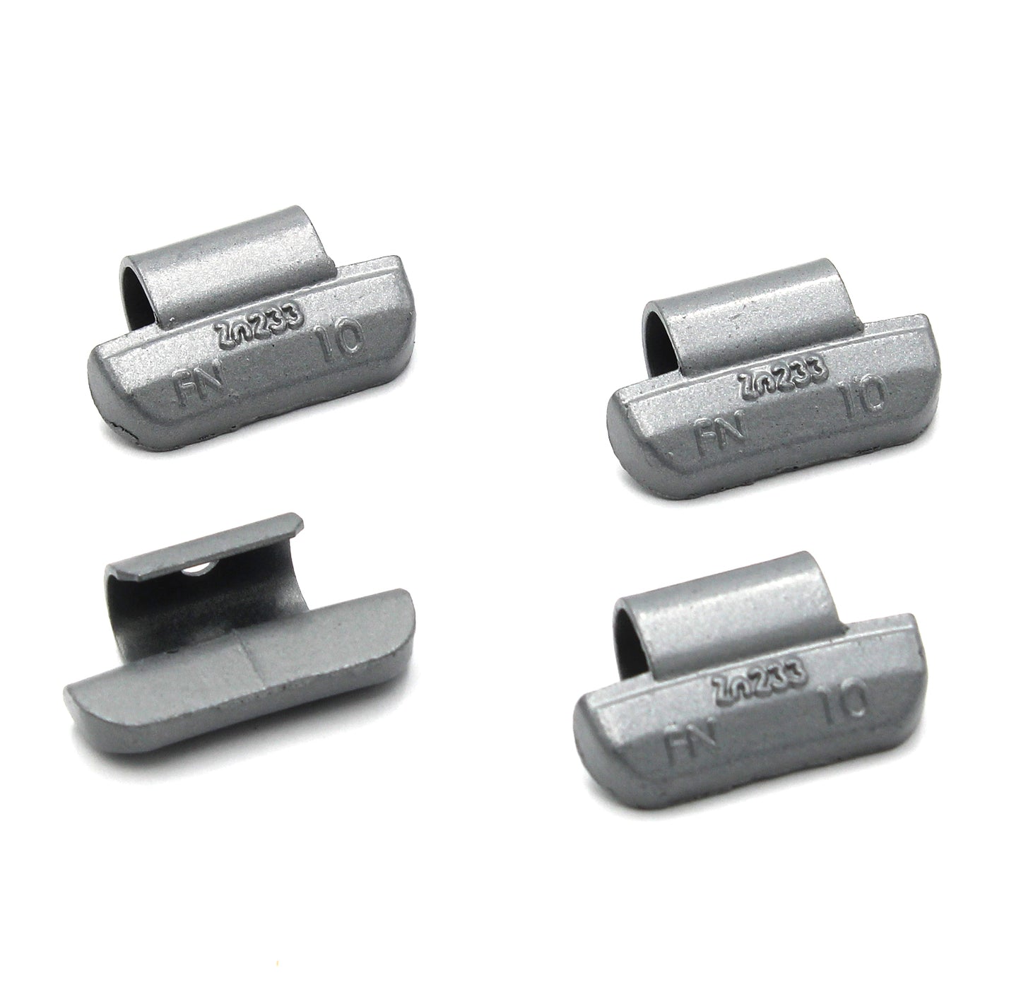 FN Series 10g Rust-Proof Epoxy Coated Zinc Hammer-On Wheel Weights - Box of 100 - a2ztiresupplies