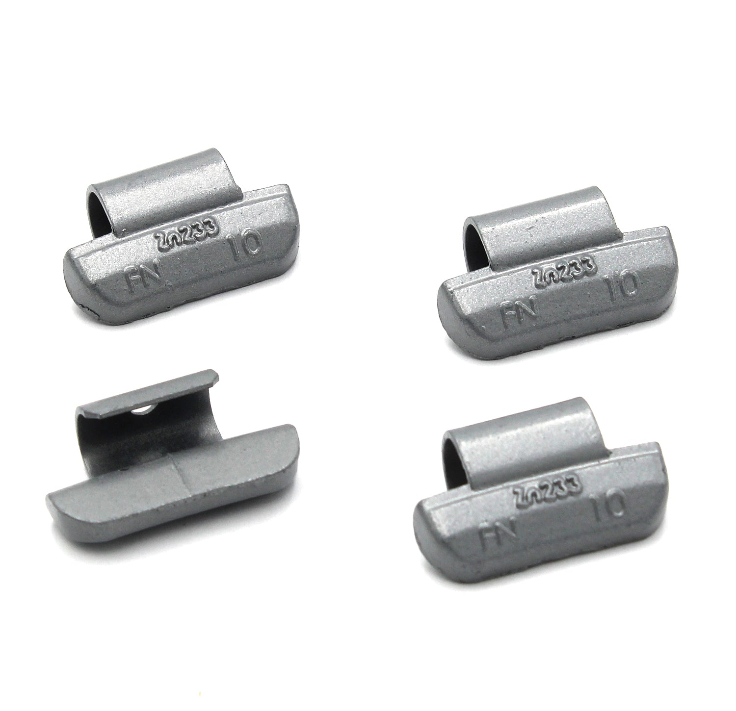 FN Series 10g Rust-Proof Epoxy Coated Zinc Hammer-On Wheel Weights - Box of 100 - a2ztiresupplies
