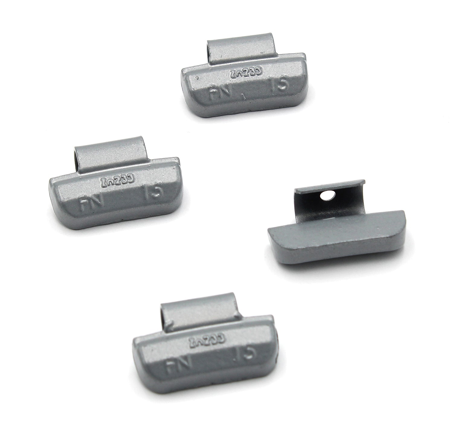 FN Series 15g Rust-Proof Epoxy Coated Zinc Hammer-On Wheel Weights - Box of 100 - a2ztiresupplies