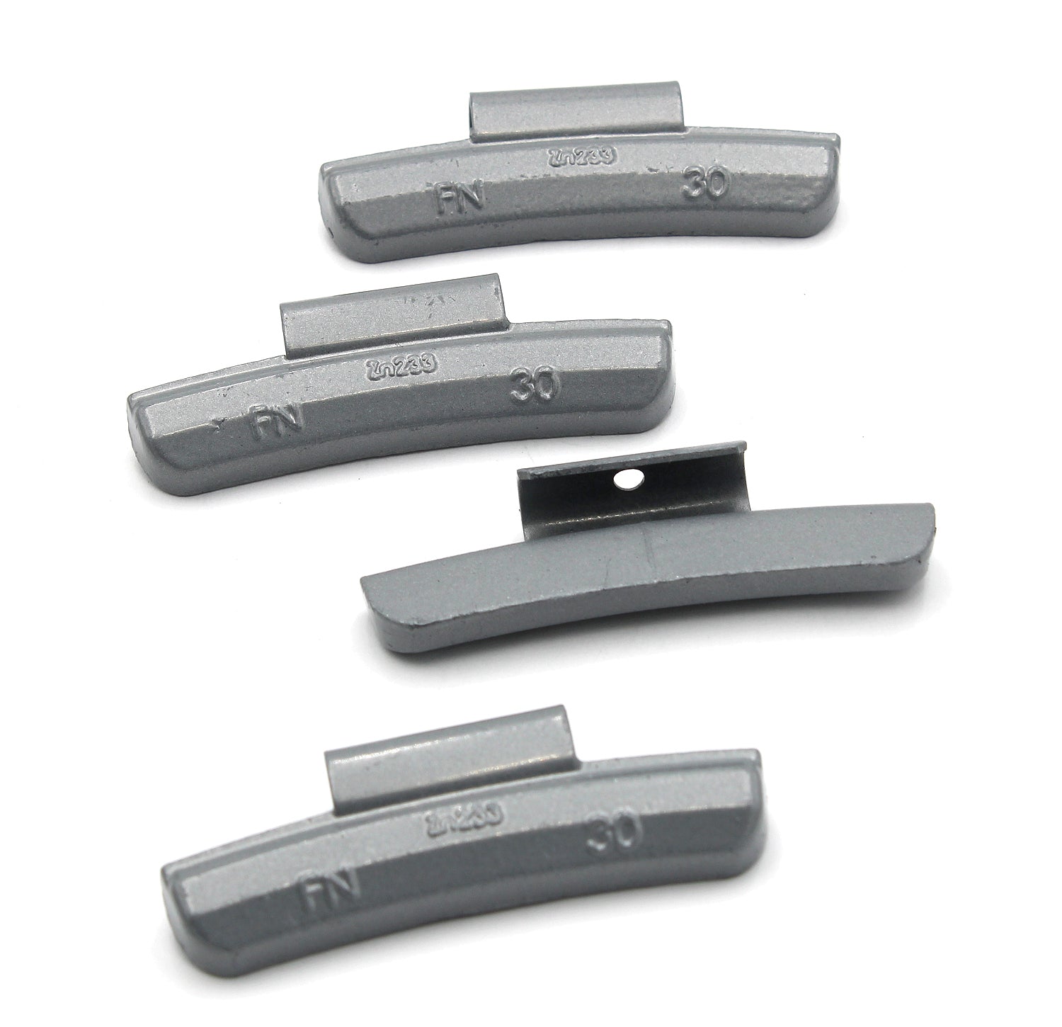 FN Series 30g Rust-Proof Epoxy Coated Zinc Hammer-On Wheel Weights - Box of 100 - a2ztiresupplies