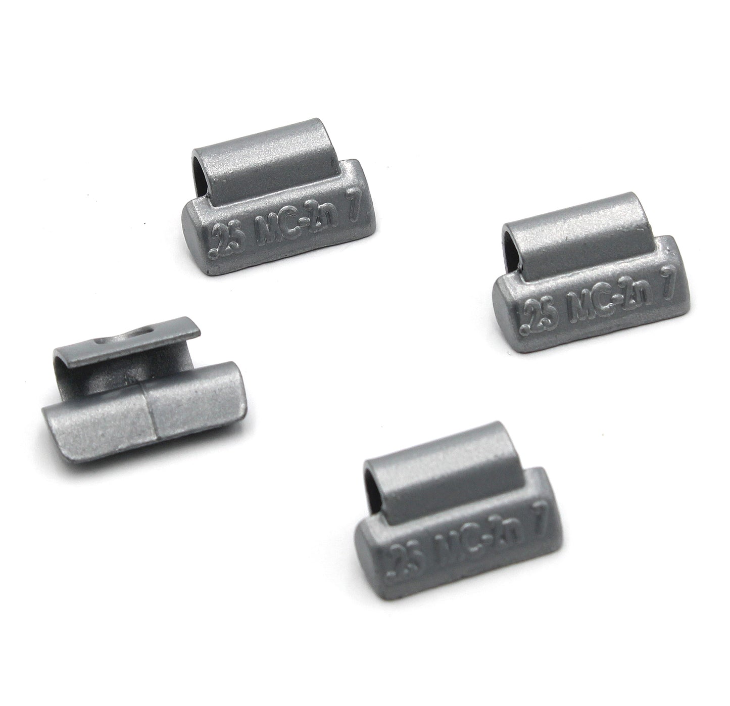 MC Series 0.25‑oz Rust-Proof Epoxy Coated Zinc Hammer‑On Wheel Weights - Box of 100 - a2ztiresupplies
