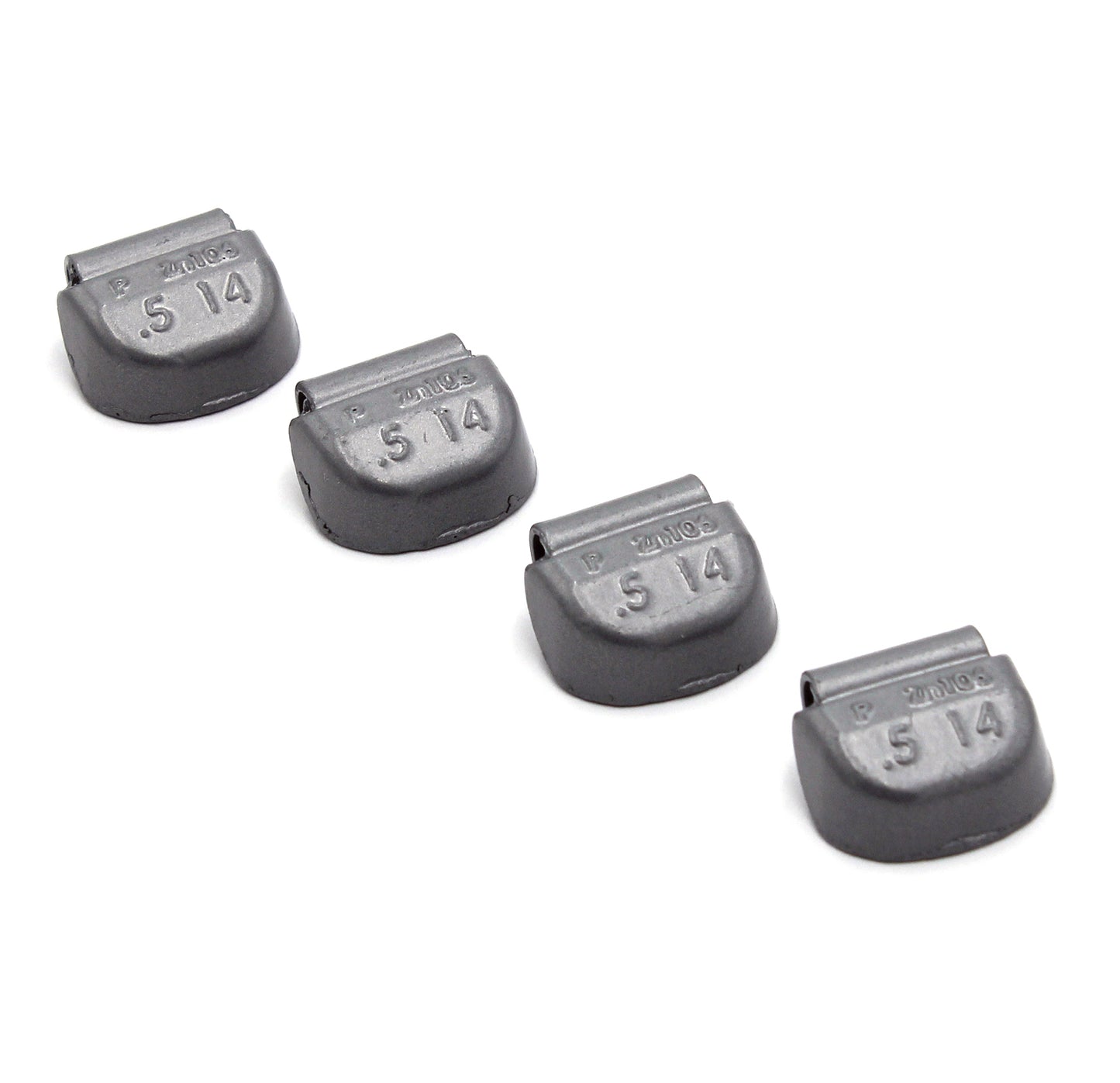 P Series 0.50-oz Rust-Proof Epoxy Coated Zinc Hammer-On Wheel Weights - Box of 100 - a2ztiresupplies