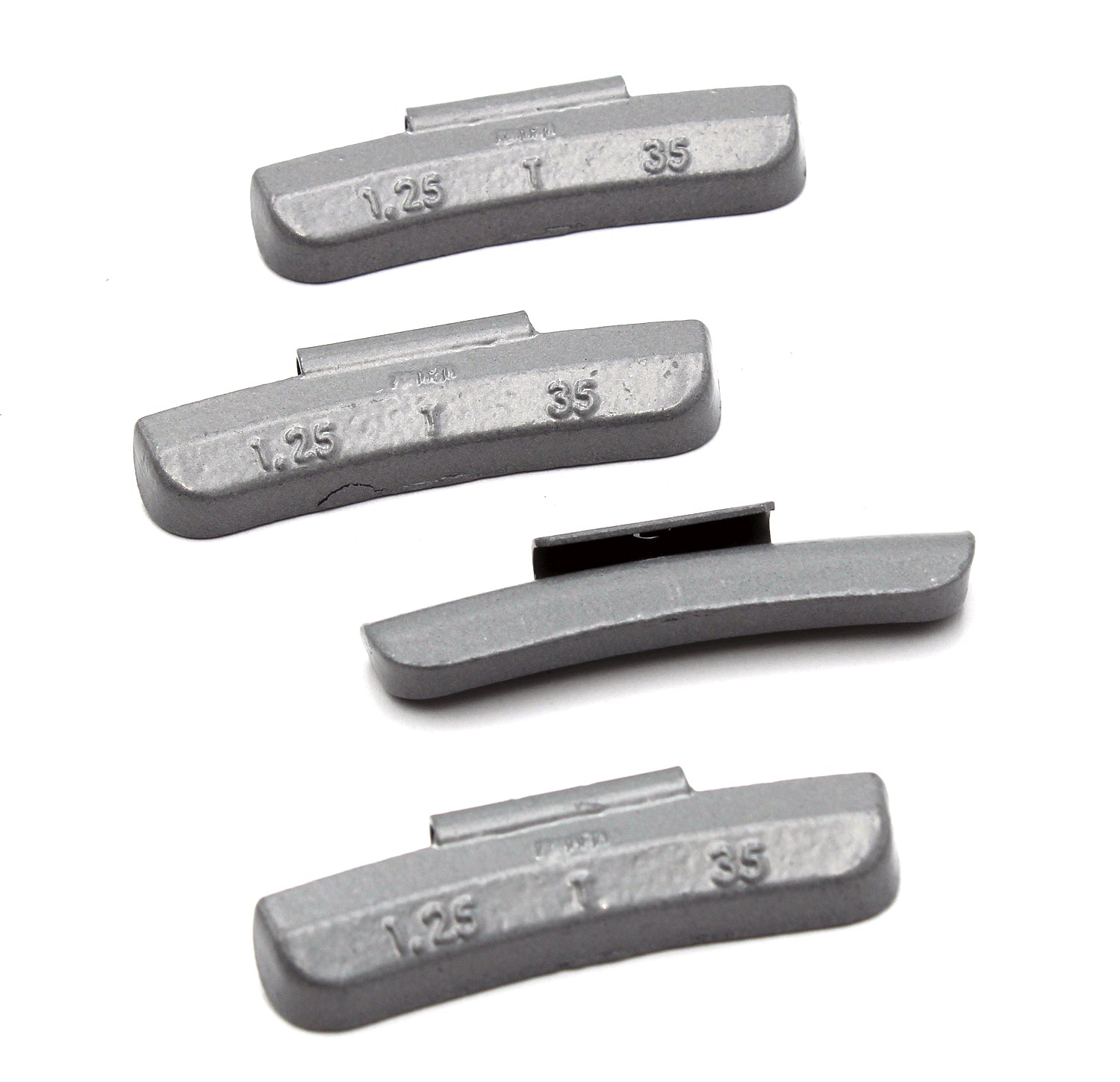 T Series 1.25-oz Rust-Proof Epoxy Coated Zinc Hammer-On Wheel Weights - Box of 50 - a2ztiresupplies