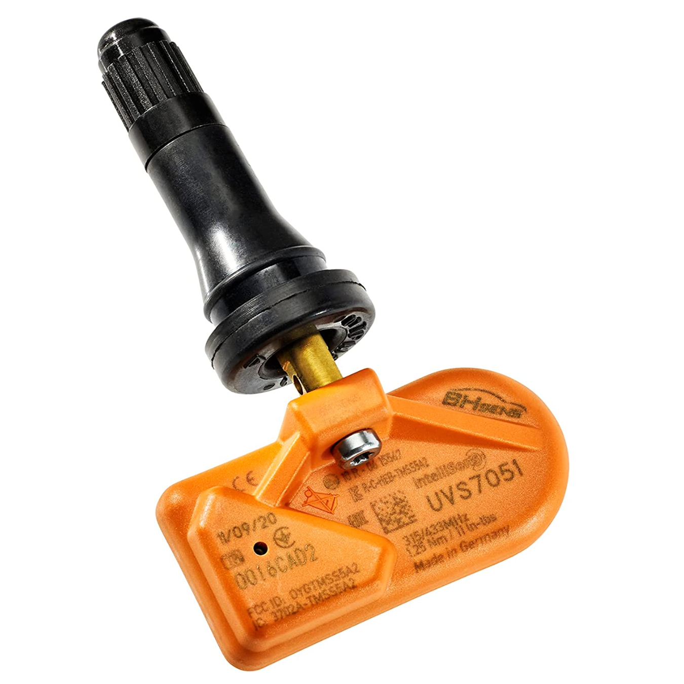 BH-Sens IntelliSens Made in Germany, Dual-band 315/433mhz, Fixed Angle TPMS Sensor Compatible with 99% of all Vehicles