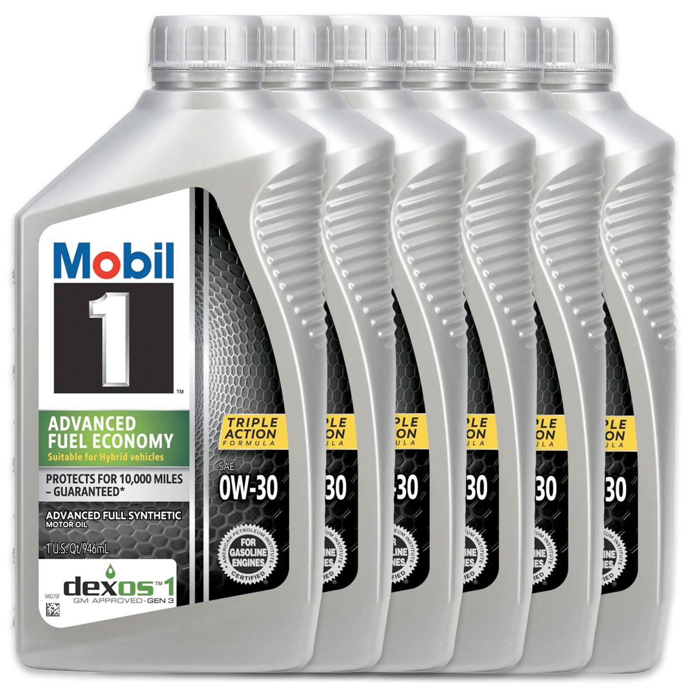 6-Pack Mobil 1 0W-30 Advanced Full Synthetic Motor Oil, 1 QT, additional view 4