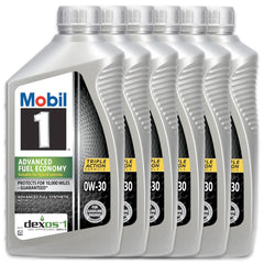 6-Pack Mobil 1 SAE 0W-30 Advanced Full Synthetic Motor Oil, 1 QT - A2Z Tire Supplies