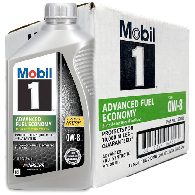 (6-Pack) Mobil 1 SAE 0W-8 Advanced Full Synthetic Motor Oil 1-QT