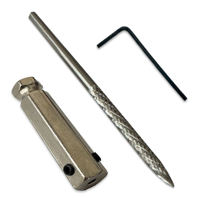 1/8" x 2.25" Carbide Cutter Bit + Quick Change Adapter Kit, Tire Puncture Repair