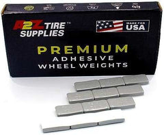 1 oz Gray Coated Steel Adhesive Wheel Weights - White Tape, 30 Strips / 90 Segments, additional view 3