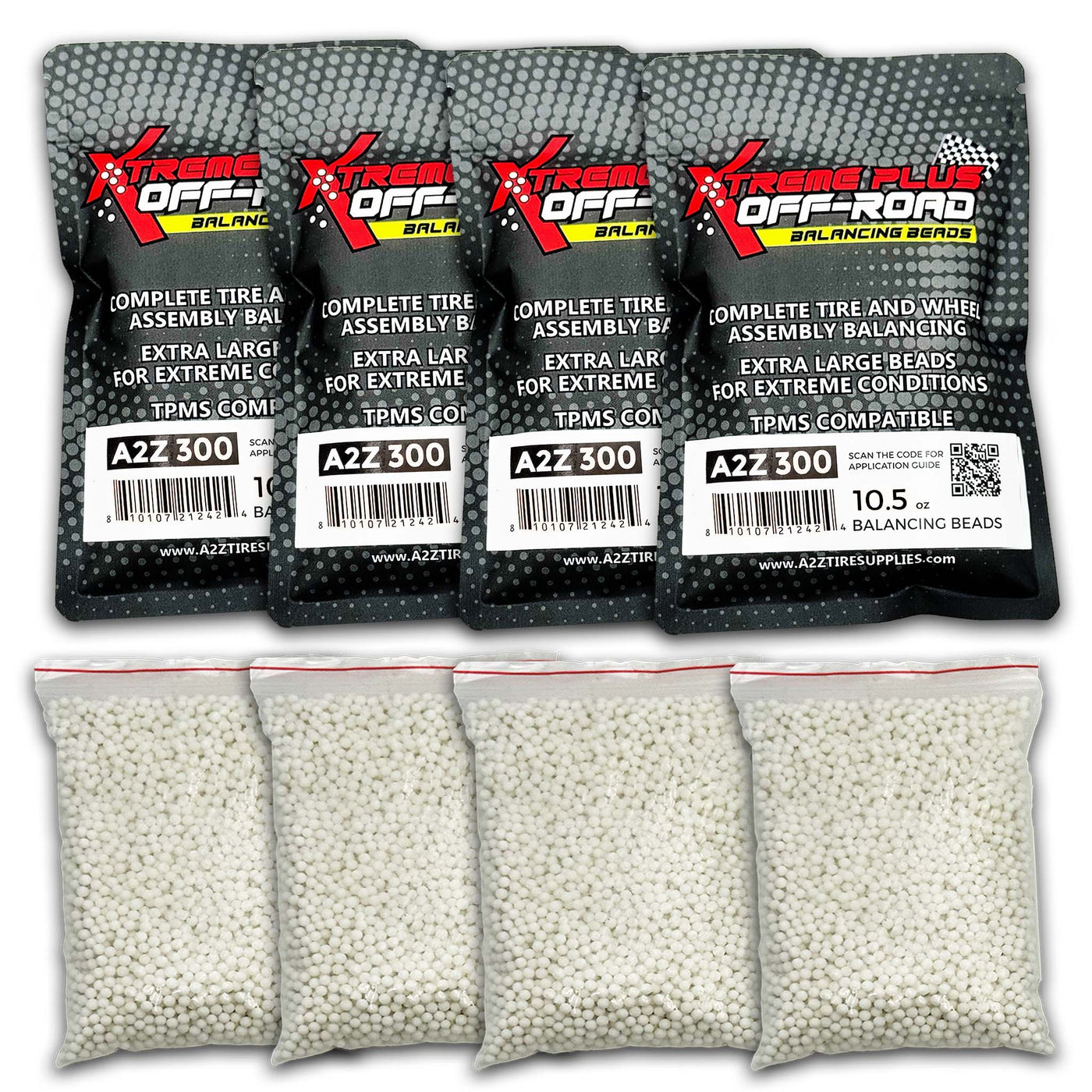 10.5 oz Xtreme Plus Off-Road Self-Balancing Beads - 4-Pack, A2Z 300