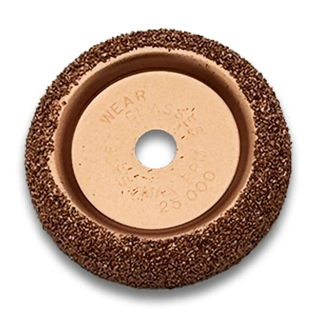 2.5" Carbide Buffing Wheel - 36 Grit, 3/8" Arbor, Standard Cut Tire Inner Liner Prep