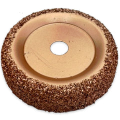 2.5" x 1/2" Carbide Contour Buffing Wheel - 36 Grit, Standard Tire Inner Liner Prep