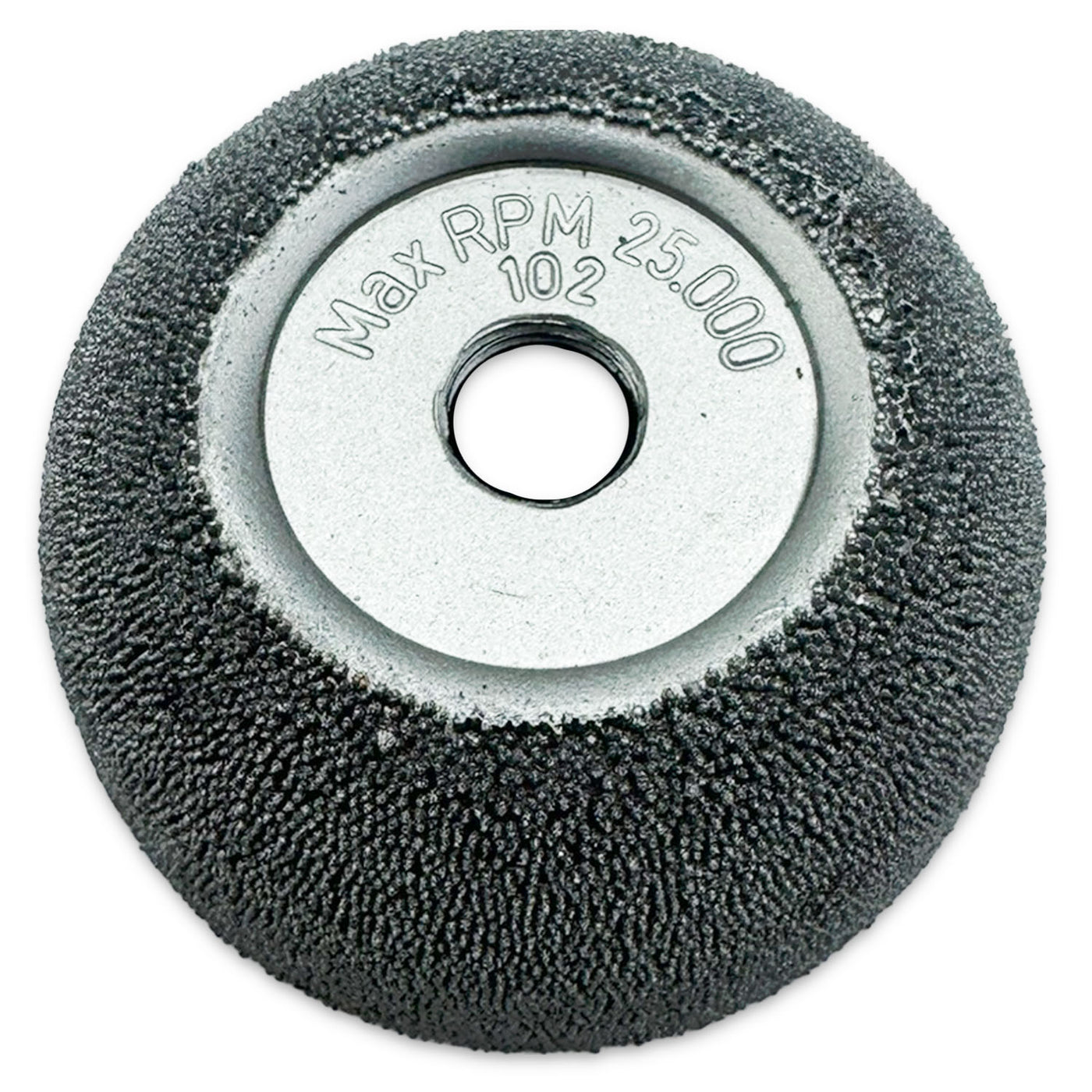 2" x 3/4" Flared Carbide Contour Buffing Wheel - 170 SSG, Tire Inner Liner Prep, alternate view