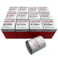 M2500 Engine Oil Filters for Ford, Chevrolet, GMC, Dodge, Jeep - Case of 12