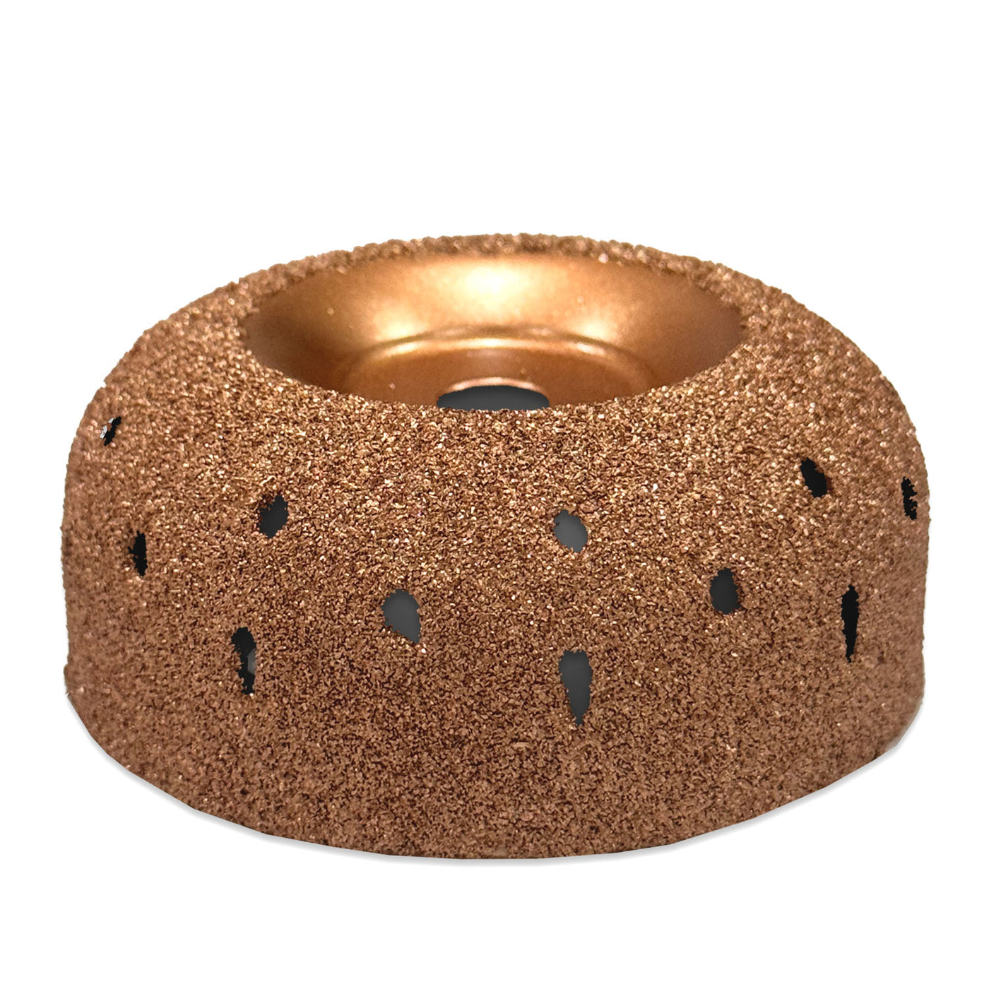 3" x 1.25" Tire Grinding Wheel - Vented Bowl Inner Liner Prep 65 Grit, alternate view