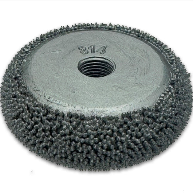 2.5″ x 1/2″ Buzzout Carbide Buffing Wheel - 390 SSG, 3/8″-24 Thread