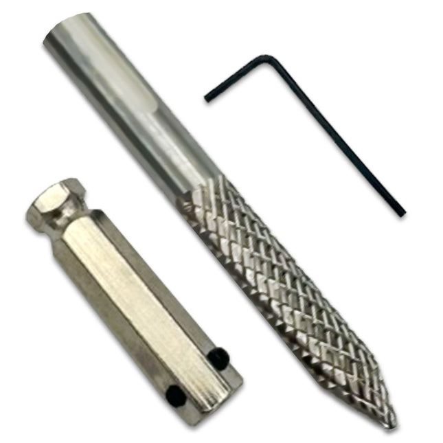 Carbide Cutter Bit -  5/16" Thick 4" Long With Quick Change Adapter