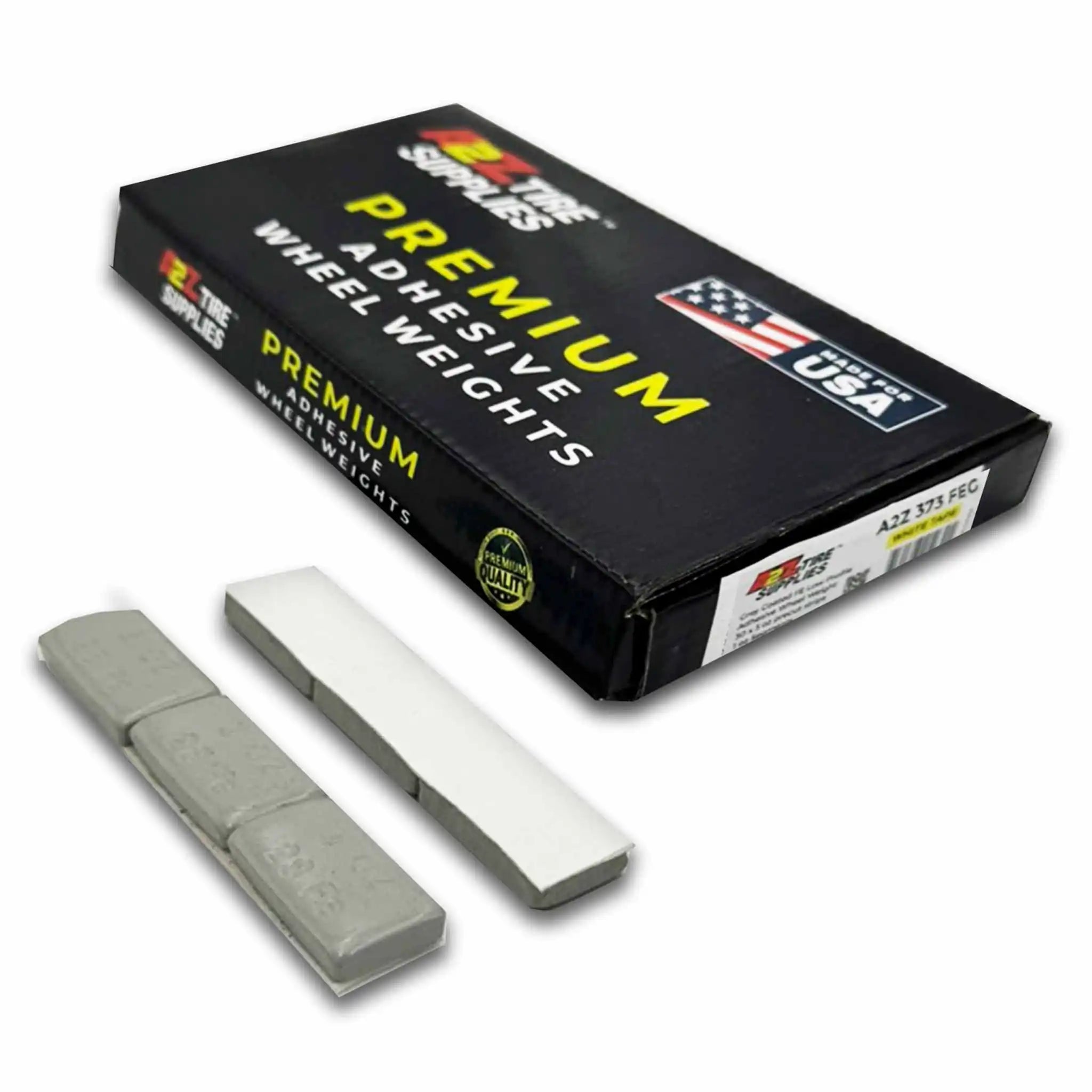 1 oz (90 PCS) - Gray Coated Low Profile Steel Adhesive Wheel Weights  – (White Tape)