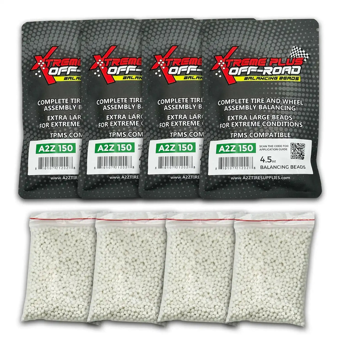 4.5 oz Xtreme Plus Off-Road Self-Balancing Beads - 4-Pack, A2Z 150