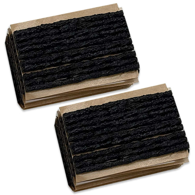 4" Thin Black Self-Vulcanizing Tire Plug String Inserts - Universal Fit, 120 to 480 Pack