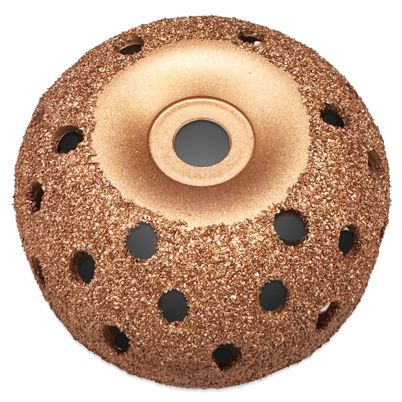4" x 1.75" Tire Grinding Wheel - Vented Bowl Inner Liner Prep 65 Grit