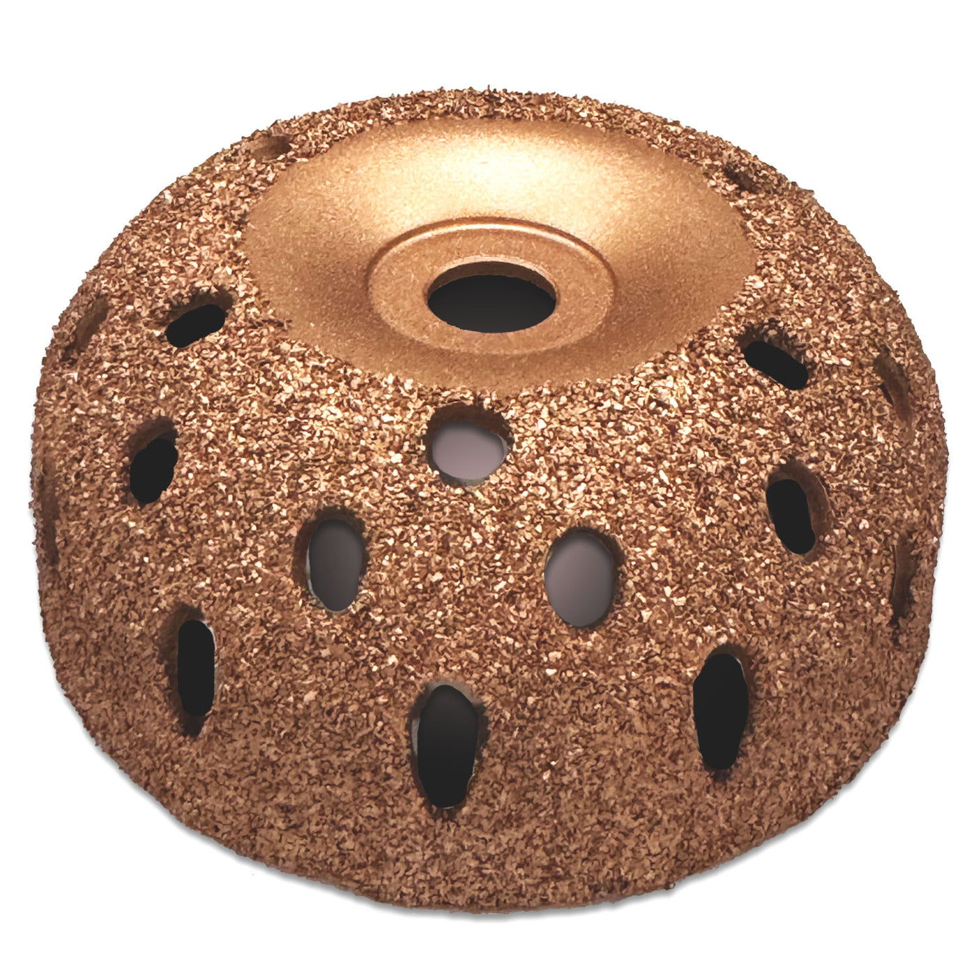 4" x 1.75" Tire Grinding Wheel - Vented Bowl Inner Liner Prep 65 Grit, alternate view