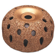 4" x 1.75" Tire Grinding Wheel - Vented Bowl Inner Liner Prep 65 Grit, alternate view