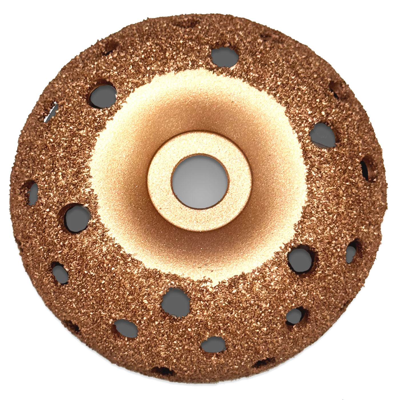 4" x 1.75" Tire Grinding Wheel - Vented Bowl Inner Liner Prep 65 Grit, additional view 3