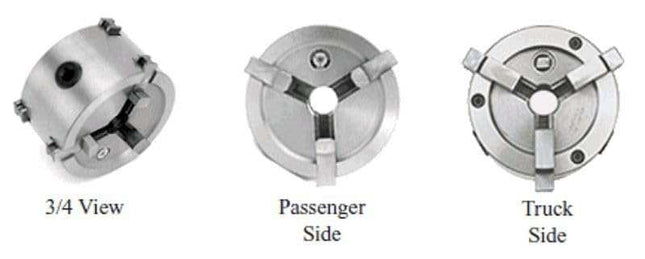 A2Z-80040 - Double-Sided Quick Chuck Adapter + Plates Fits 1" Arbor Lathes - A2Z Tire Supplies