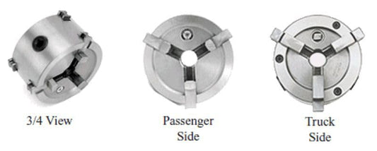 Double-Sided Quick Chuck Adapter + Backing Plates for 1" Arbor Lathes - a2ztiresupplies