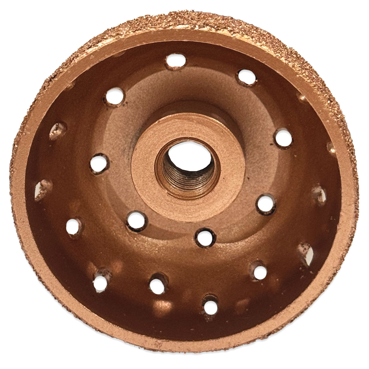 2" x 1" Tire Grinding Wheel - Vented Bowl Inner Liner Prep 36 Grit, additional view 3