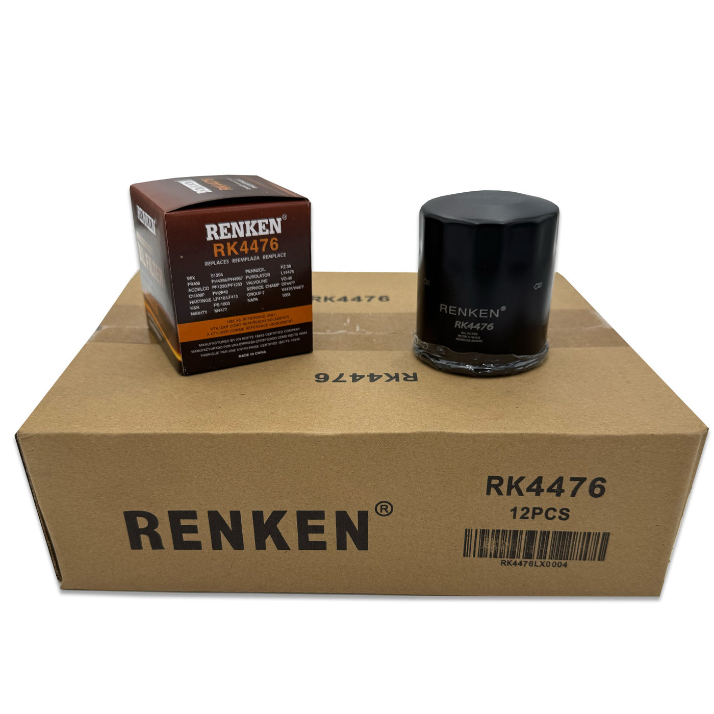 RK4476 Engine Oil Filters for Toyota, Lexus, Scion, Suzuki - Case of 12