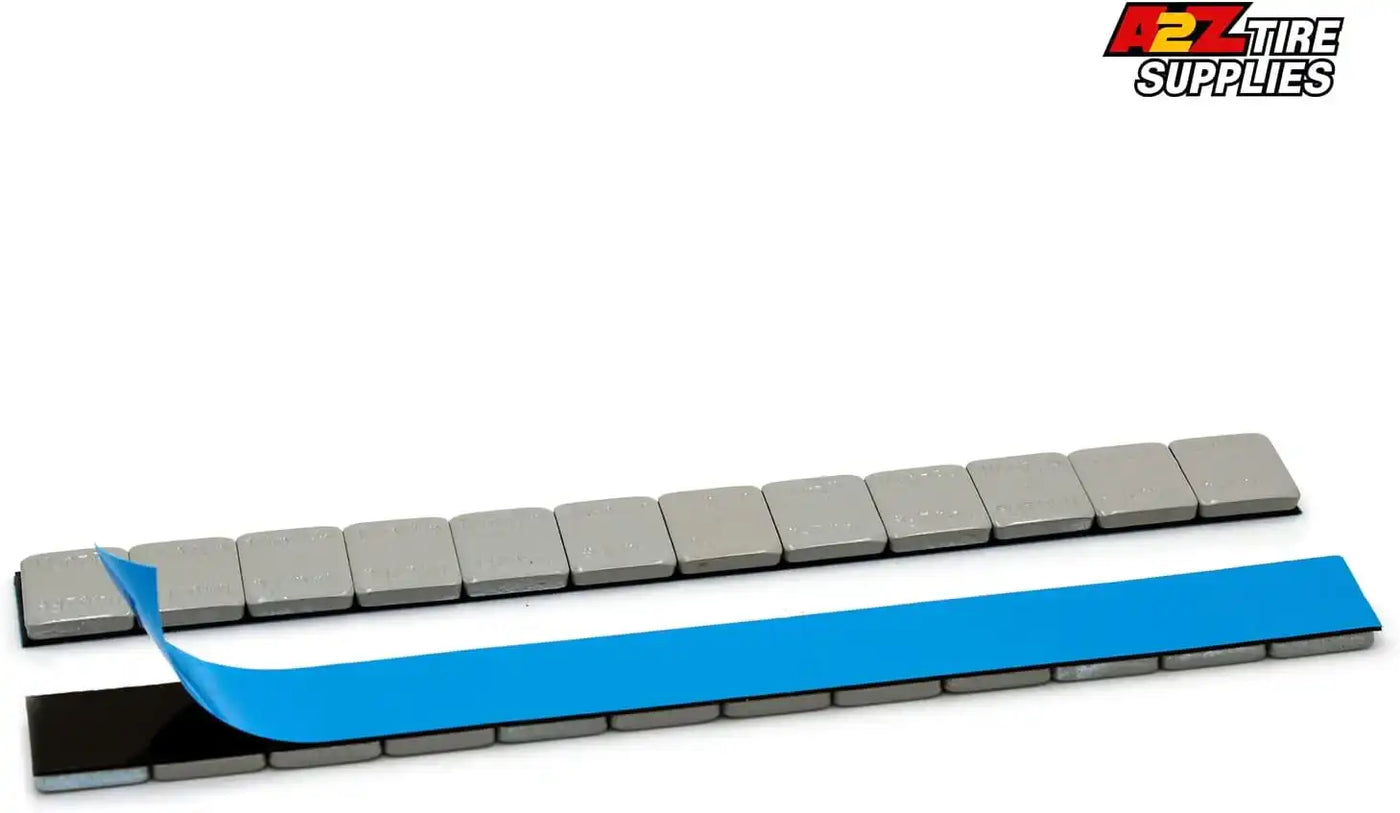 1/4 oz Gray Coated Steel Adhesive Wheel Weights - Blue Tape, 30 Strips / 360 Segments, additional view 4