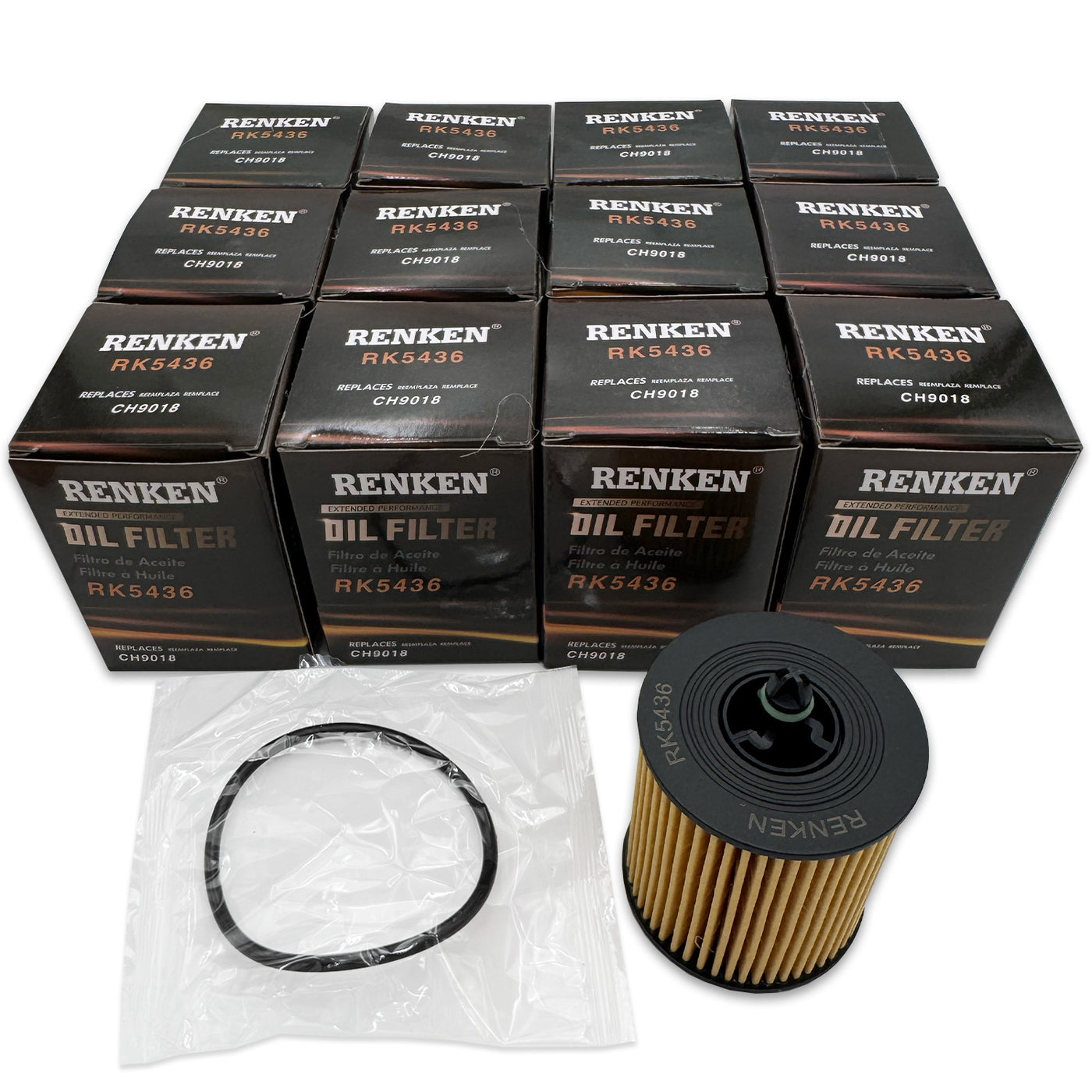 RK5436 Engine Oil Filters for Buick, Chevrolet, GMC, Pontiac, Saturn - Case of 12