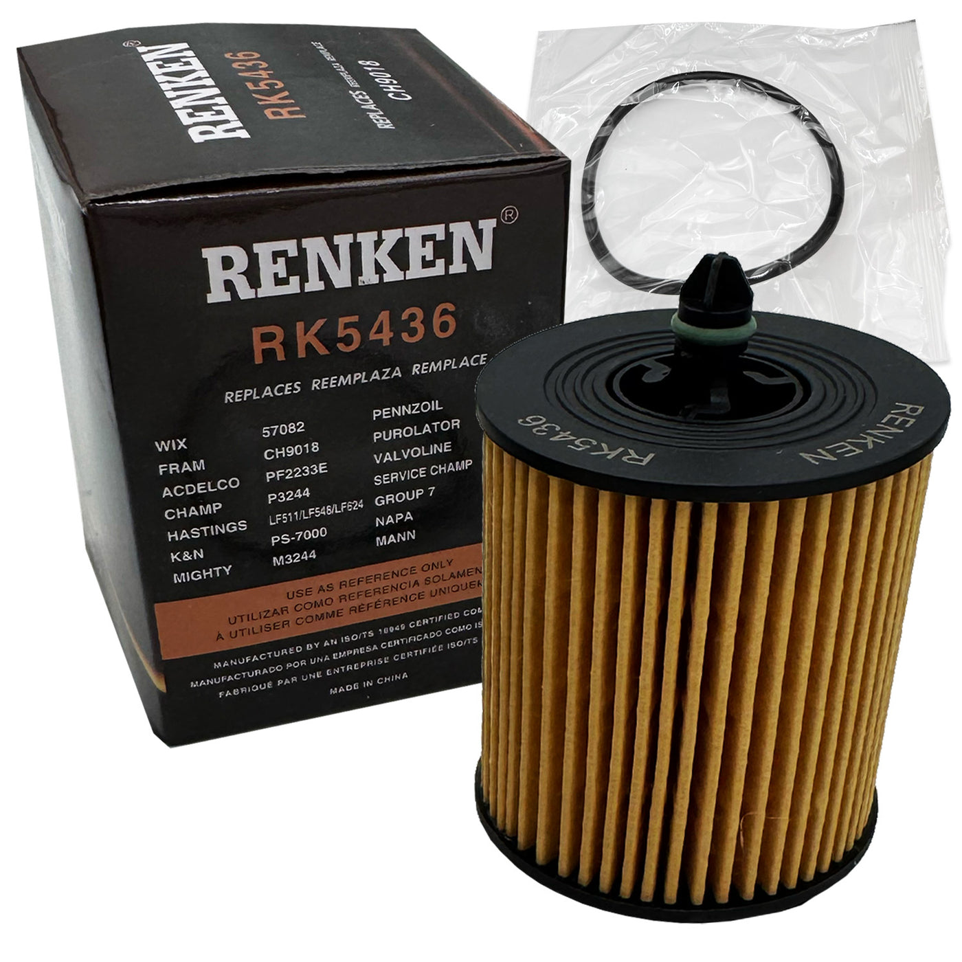 RK5436 Engine Oil Filters for Buick, Chevrolet, GMC, Pontiac, Saturn - Case of 12