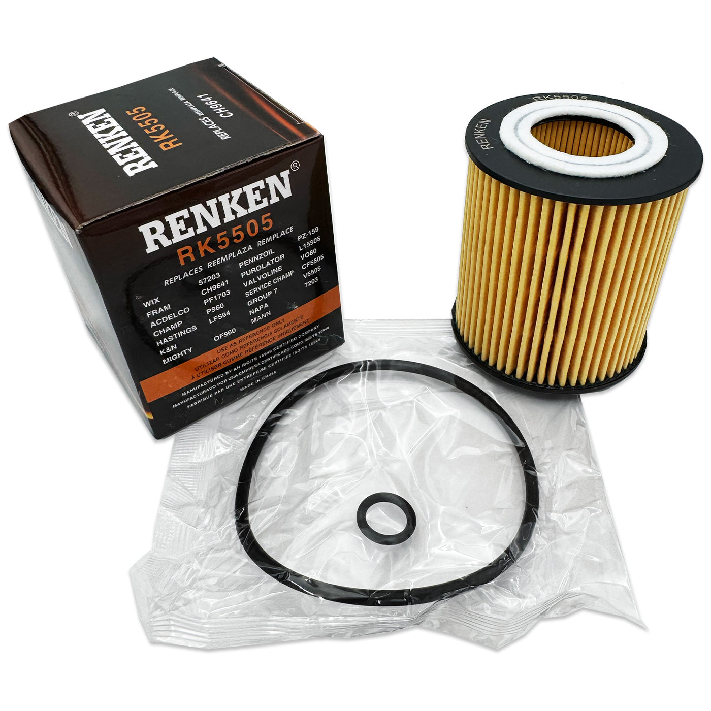 RK5505 Engine Oil Filters for Ford, Mazda, Mercury - Case of 12