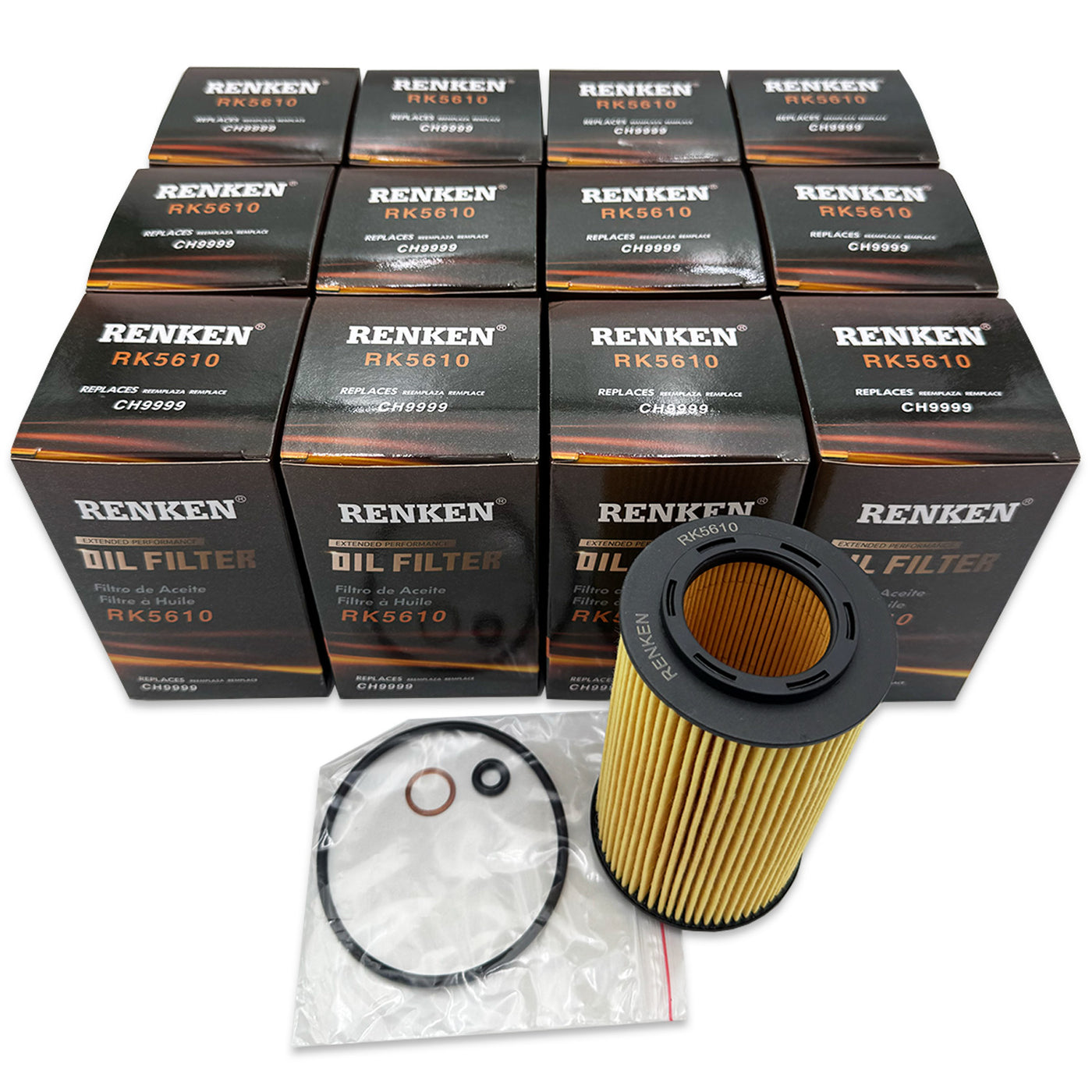 RK5610 Engine Oil Filters for Hyundai, Kia - Case of 12