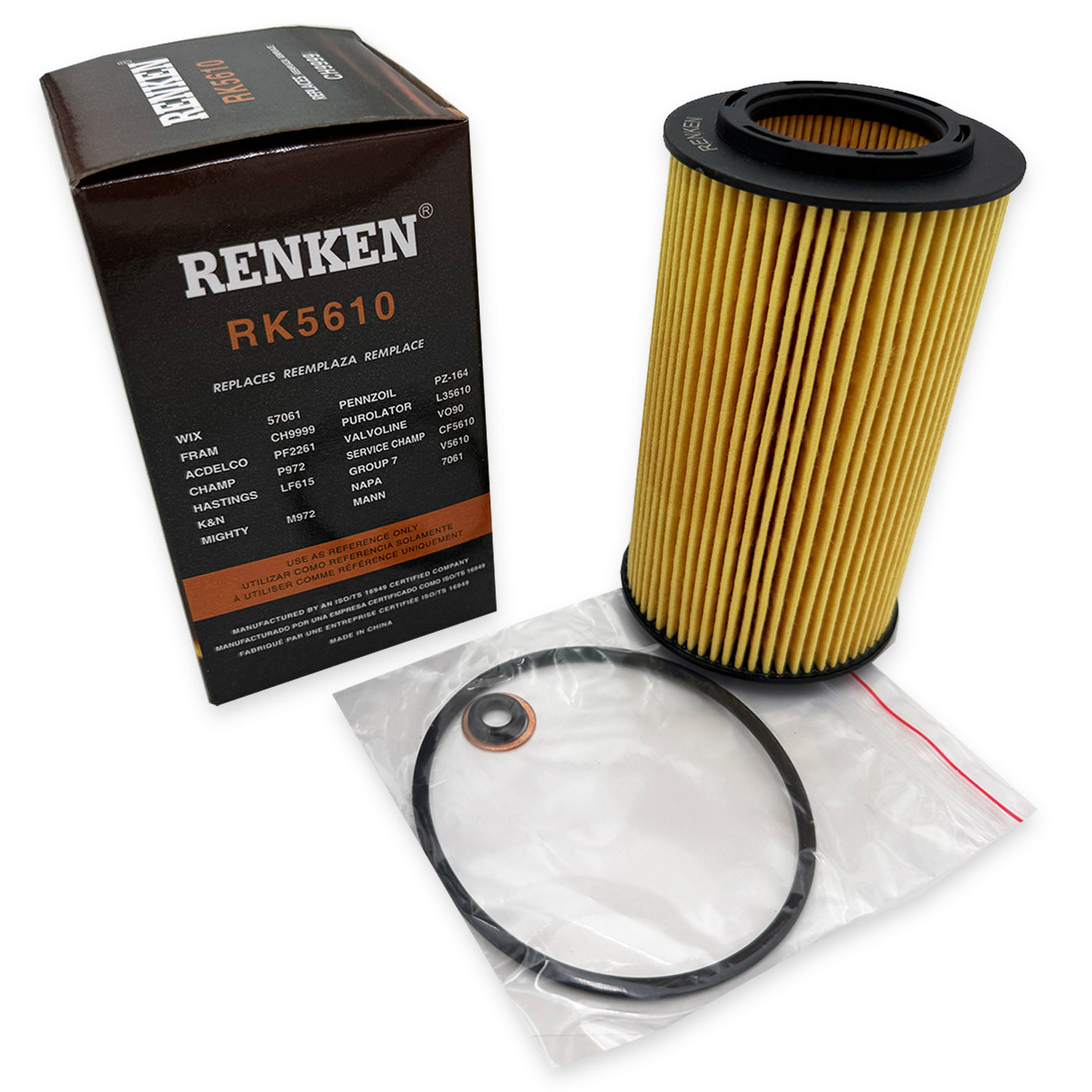 RK5610 Engine Oil Filters for Hyundai, Kia - Case of 12